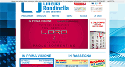 Desktop Screenshot of cinemarondinella.it