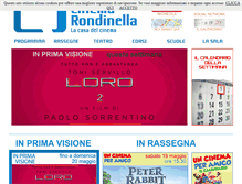 Tablet Screenshot of cinemarondinella.it